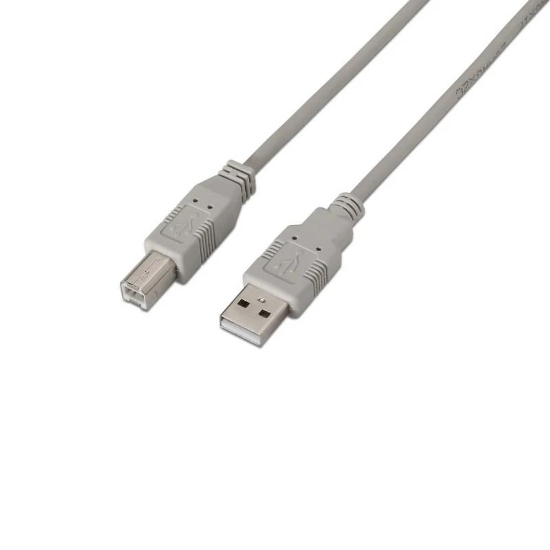 Aisens Cable USB 2.0 impresora A/M-B/M beige 1.8m 1