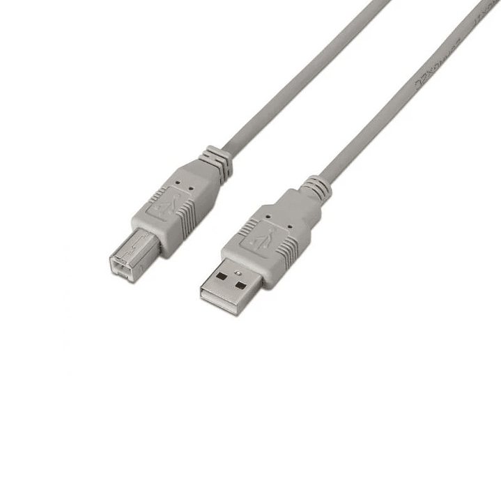 Aisens Cable USB 2.0 impresora A/M-B/M beige 1.8m 1