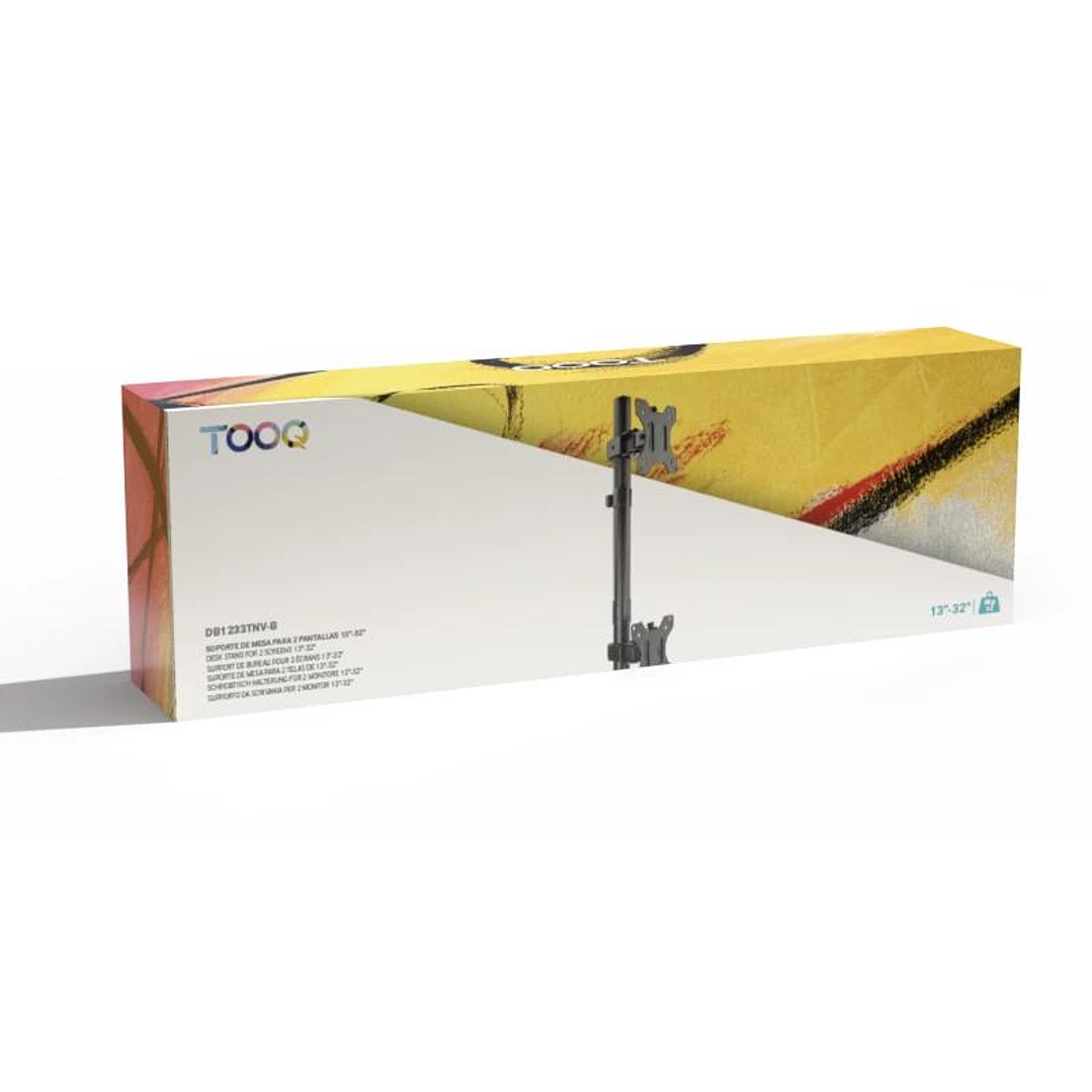Tooq DB1233TNV-B Soporte mesa 2 brazos vertical 3