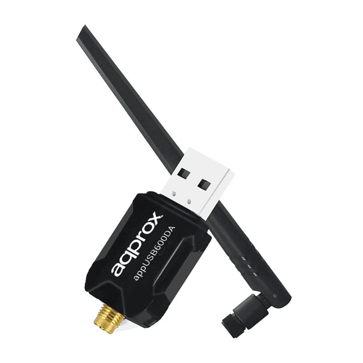 approx APPUSB600DA Tarjeta Red WiFi N600 USB 1
