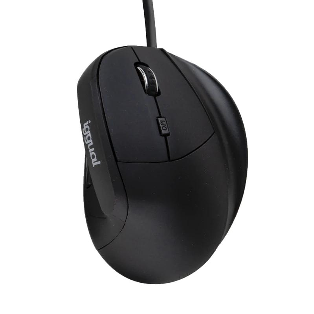 iggual Ratón ergonómico vertical USB ERGO-V 3