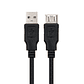 Nanocable Cable USB 2.0, tipo A/M-A/H, Negro, 3m - Thumbnail 3