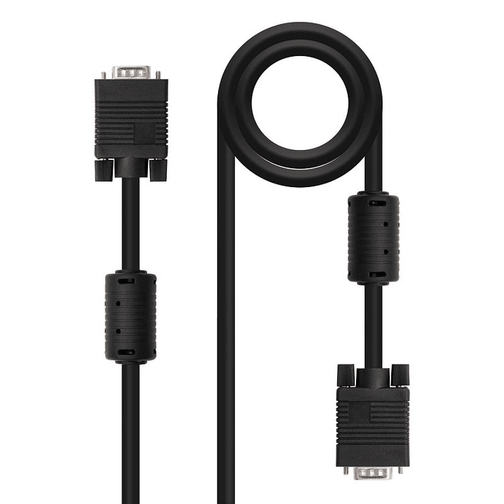 Nanocable Cable Conmutador Vga 1,8 M Negro 1