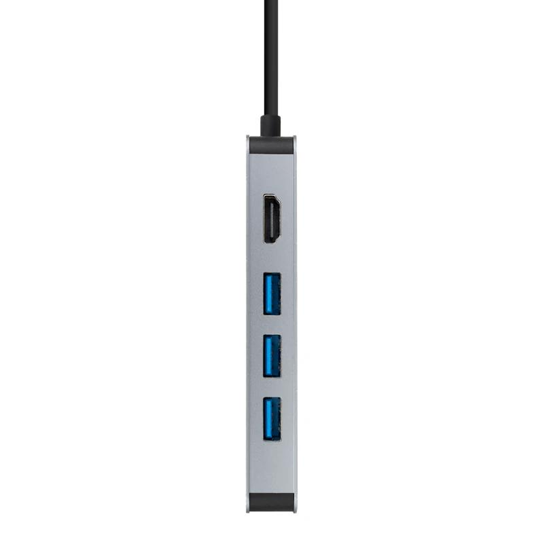 Nanocable Hub 8en1 USB-A+HDMI+USB-C PD+RJ45+TF+SD 3