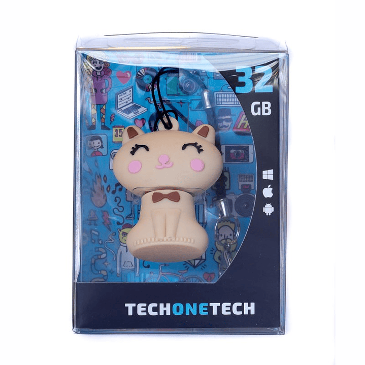 TECH ONE TECH Gato Minimi 32 Gb USB 2.0 3