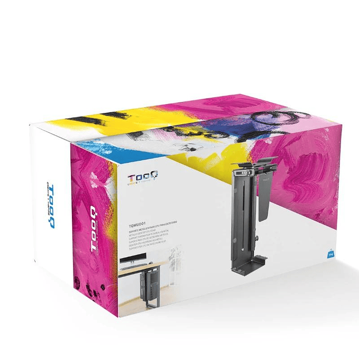 Tooq TQMUD01 Soporte CPU escritorio/pared Negro 4