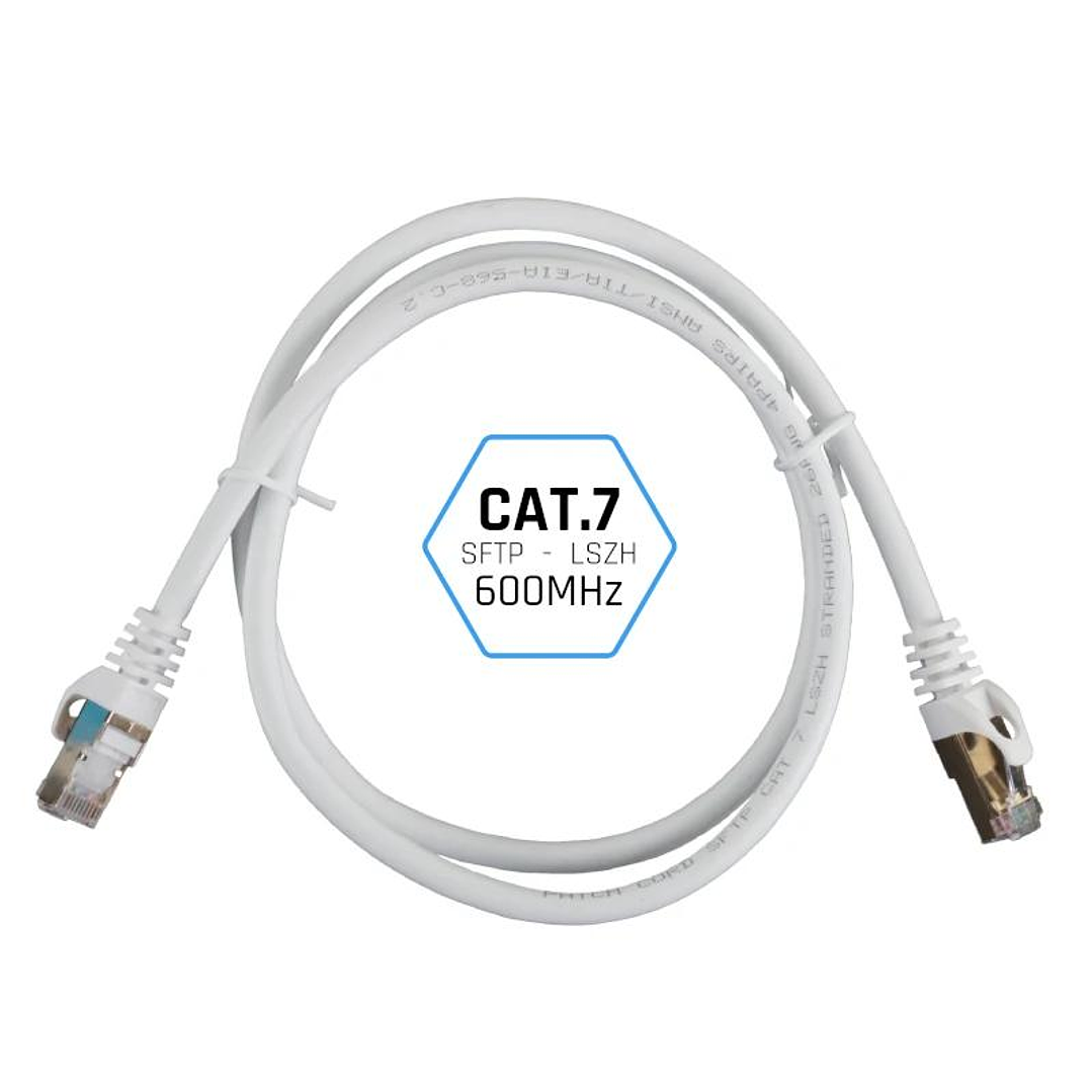 iggual Latiguillo CAT7 SFTP LSZH 2 metros blanco 2