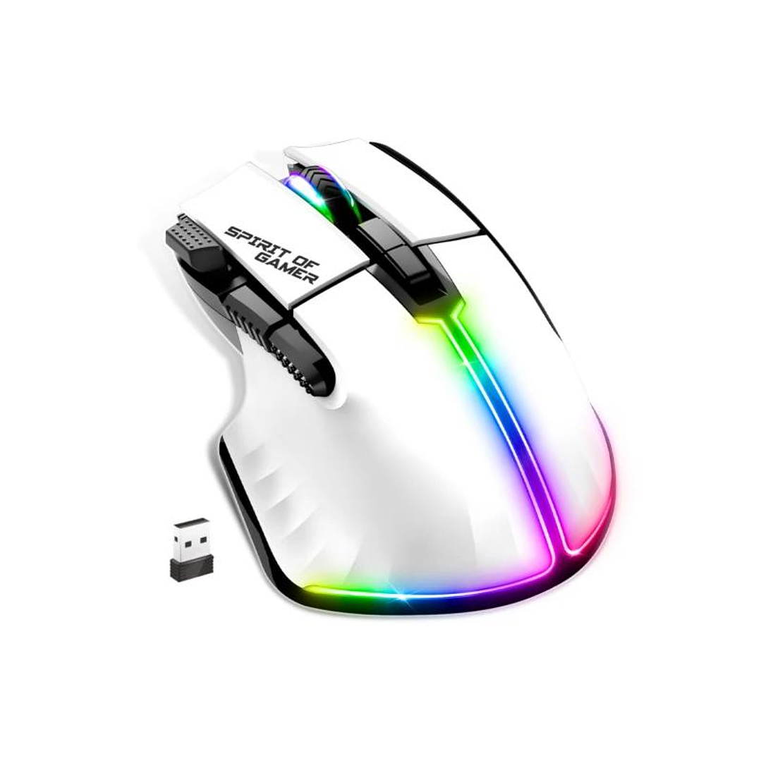 Spirit of Gamer Ratón Inalambrico Pro M5 White 2