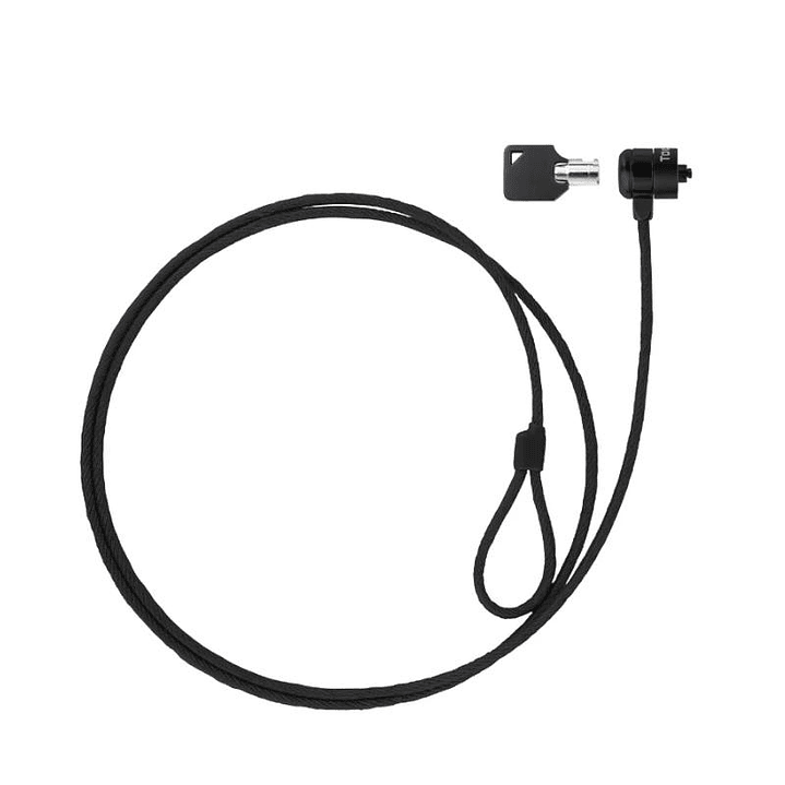 Tooq Cable de seguridad con llave portátiles Gris 1