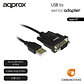 approx APPC27 Adaptador USB A SERIE DB9M  0,75 M. - thumbnail 2