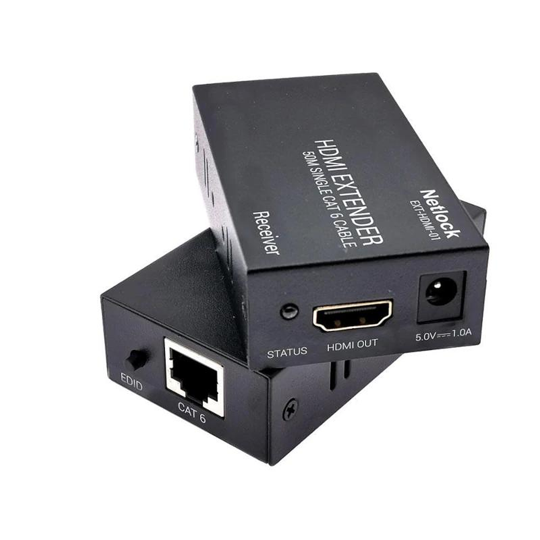 Netlock Extensor HDMI por RJ45 CAT.6 hasta 50mt. 4