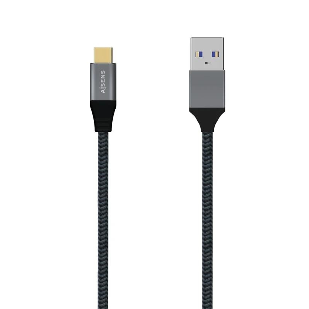 Aisens Cable USB 3.1 Gen2 Alu 3A CM-AM Gris 2.0M 1