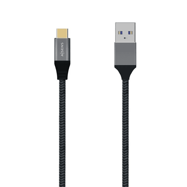 Aisens Cable USB 3.1 Gen2 Alu 3A CM-AM Gris 2.0M 1