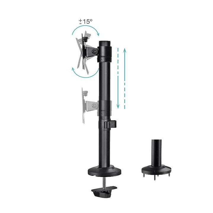 Tooq DB1131TN-B Soporte mesa 17-32