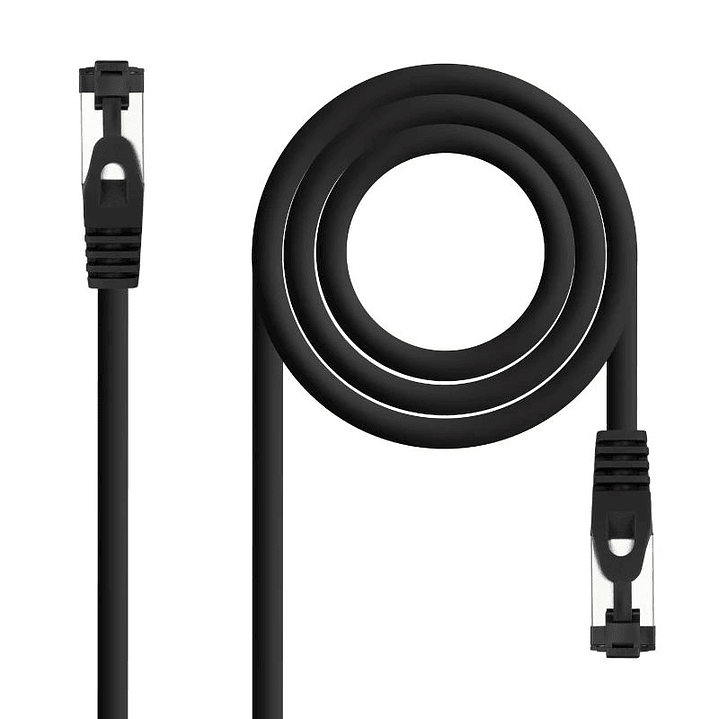 Nanocable Cable red Cat. 8.1 SSTP Negro 0,5m 1