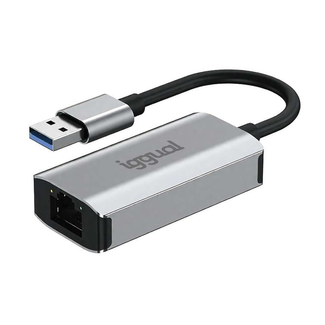 iggual Adaptador USB-A 3.0 a RJ45 Gigabit 1