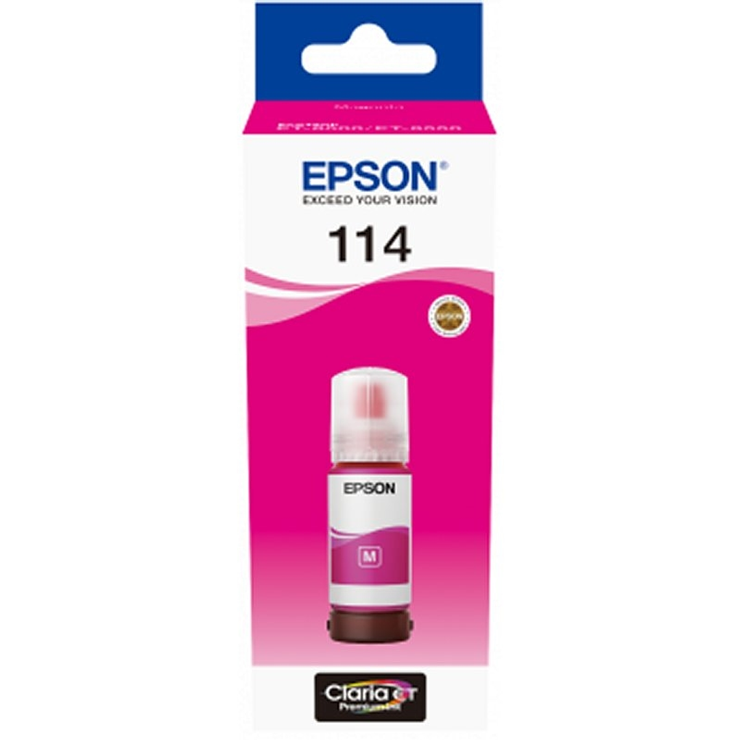 Epson Botella Tinta Ecotank 114 Magenta 1