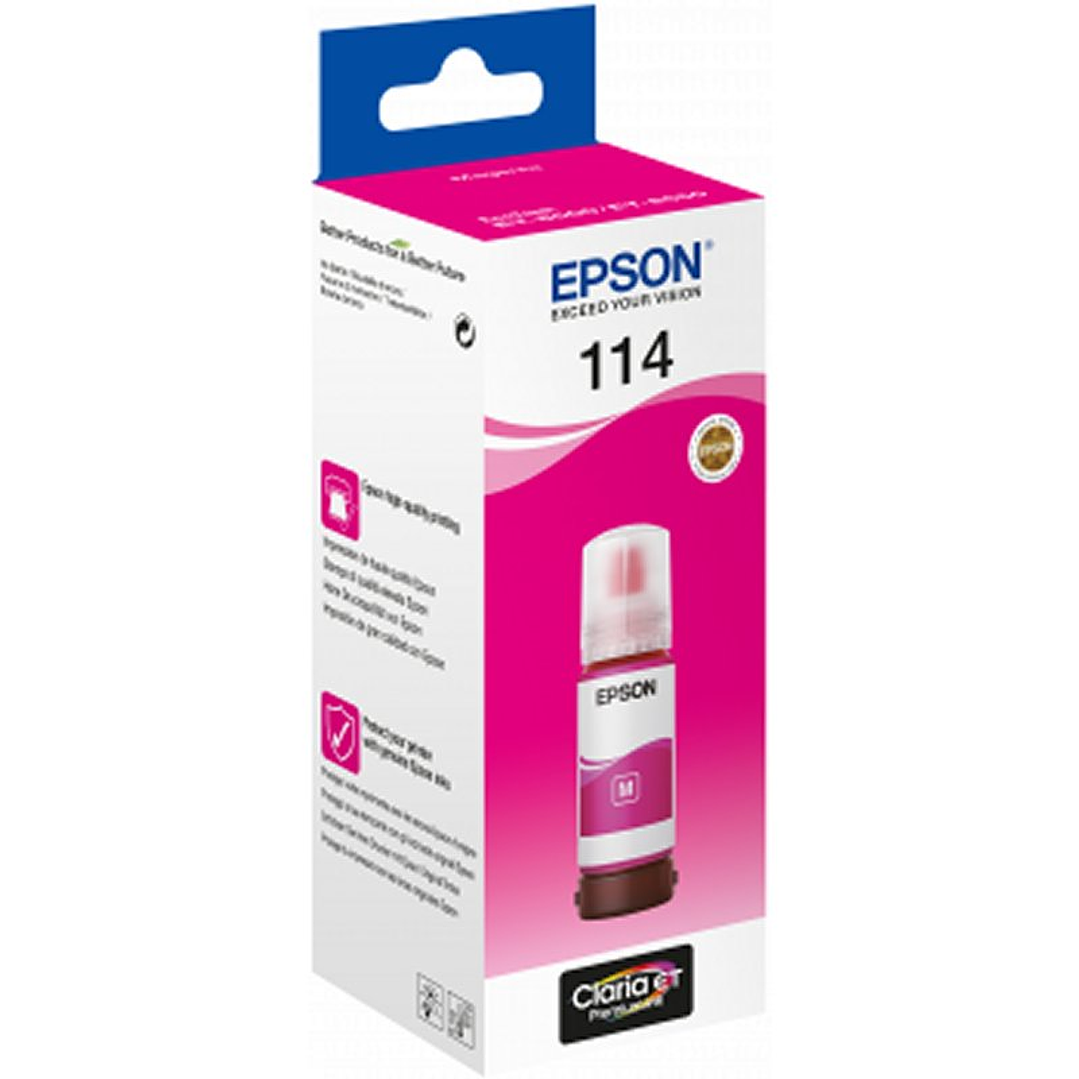 Epson Botella Tinta Ecotank 114 Magenta 2