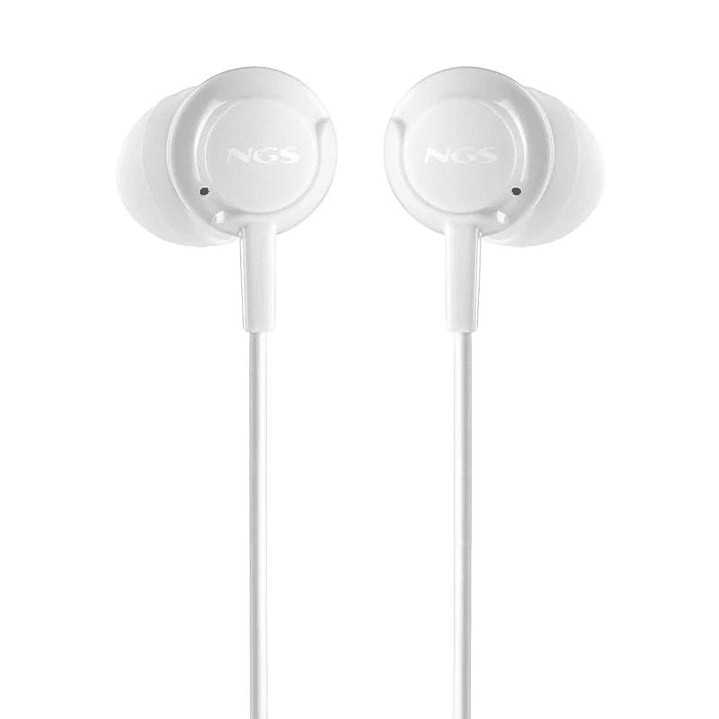 NGS Auricular CROSSDRIFT Blanco cable JACK 3.5 Mm 3