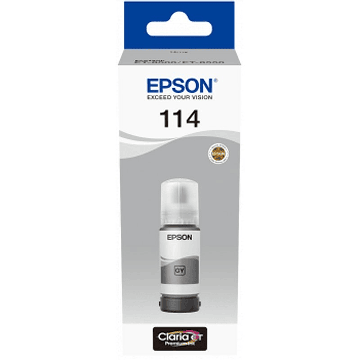 Epson Botella Tinta Ecotank 114 Gris 1