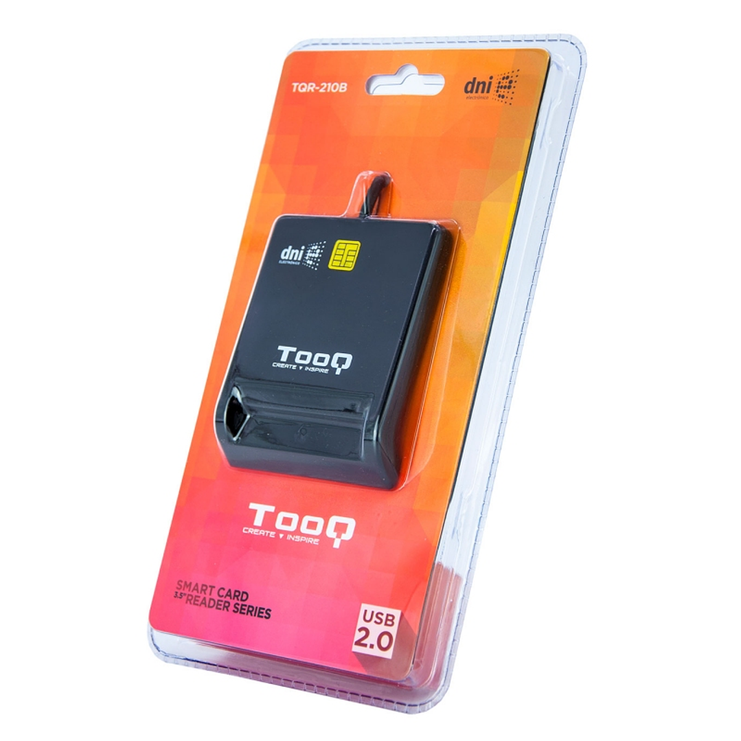 Tooq Lector de tarjetas DNIE usb 2.0 negro 3