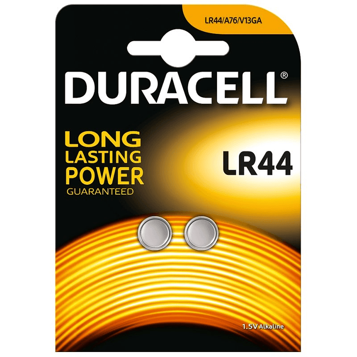 Duracell Pila Botón Alcalina LR44 1,5V Blister*2 1