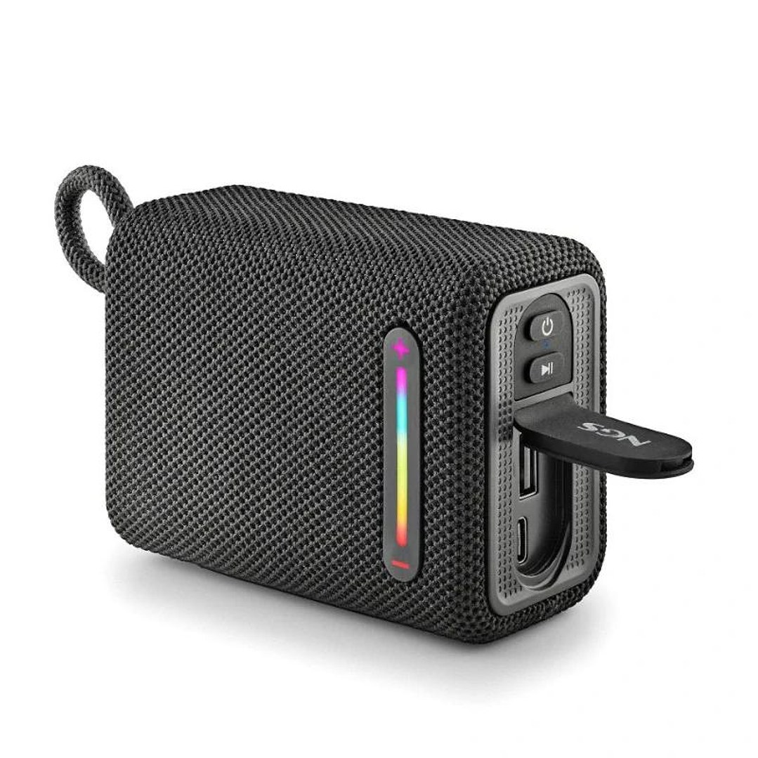 NGS Altavoz Rollerfuria1 BT RGB IPX6 Negro 15W 2