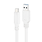 Nanocable Cable USB 3.1 Gen2 USB-C/A 2 M Blanco - thumbnail 4