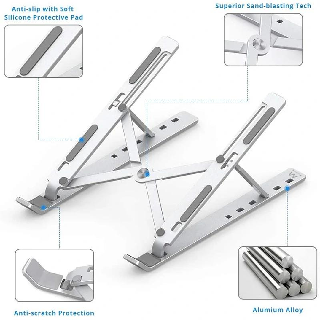 Ewent EW1266 soporte portatil viaje aluminio hasta 4