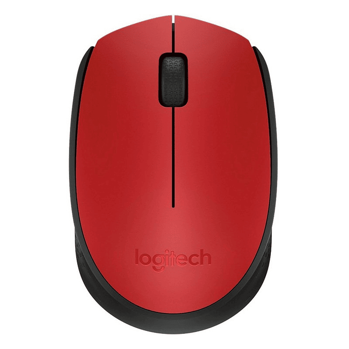 Logitech M171 Ratón Inalámbrico 1000 dpi Neg/Rojo 1