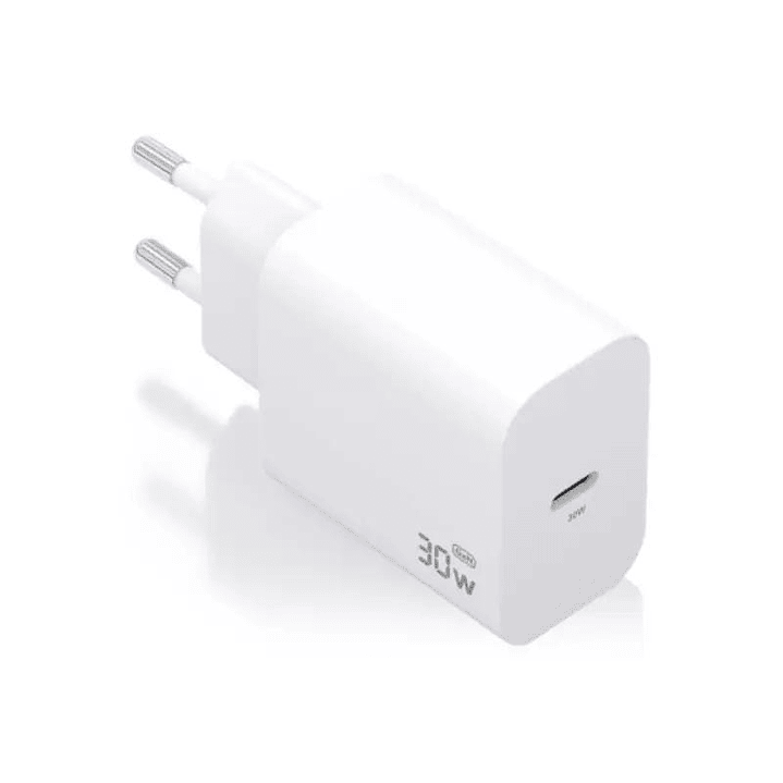 Aisens Cargador GaN 30W 1xUSB-C PD3.0 Blanco 1