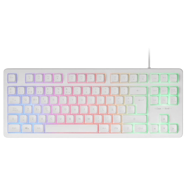 Mars Gaming Teclado MK023 TKL FRGB Blanco 1
