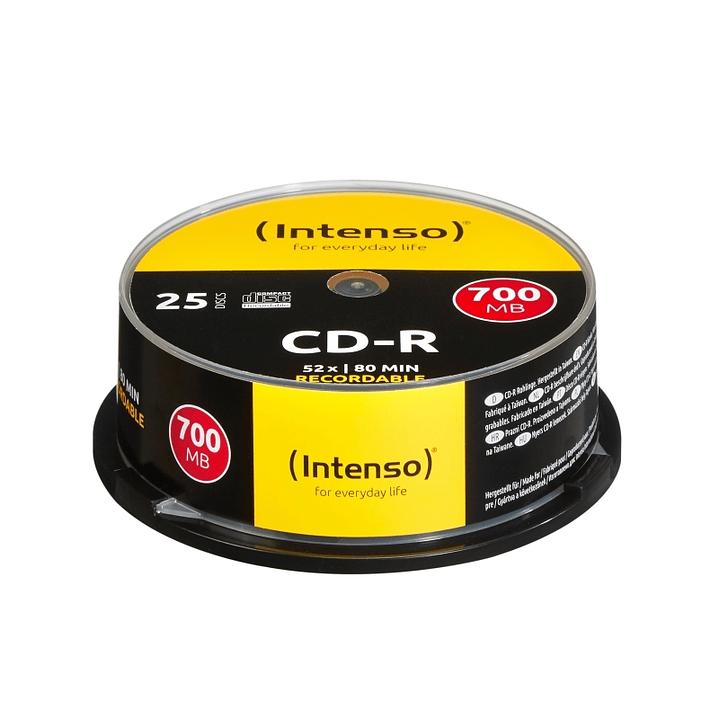 Intenso CD-R 700MB/80min tubo 25 unidades 1