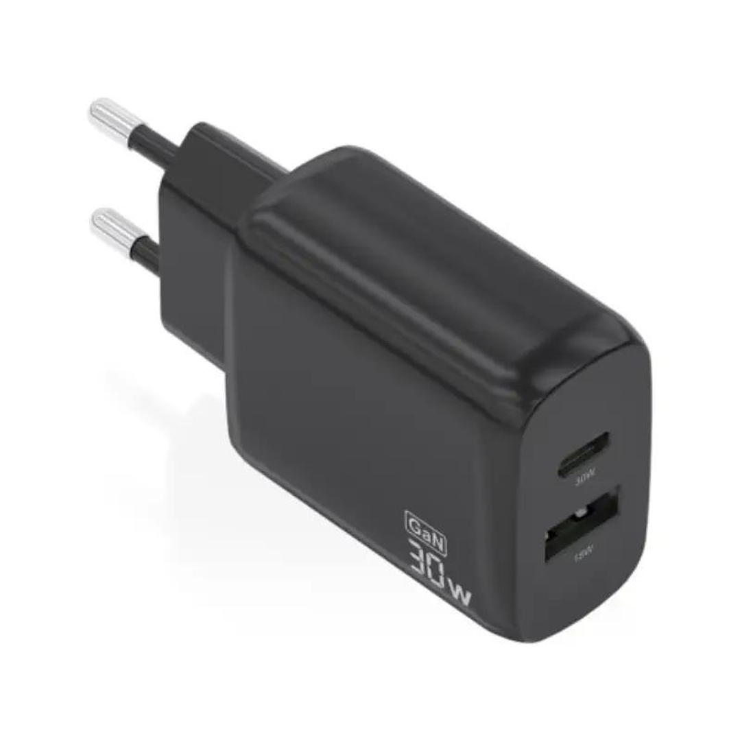 Aisens Cargador GaN 30W USB-C PD3.0 QC4.0 USB-A 1