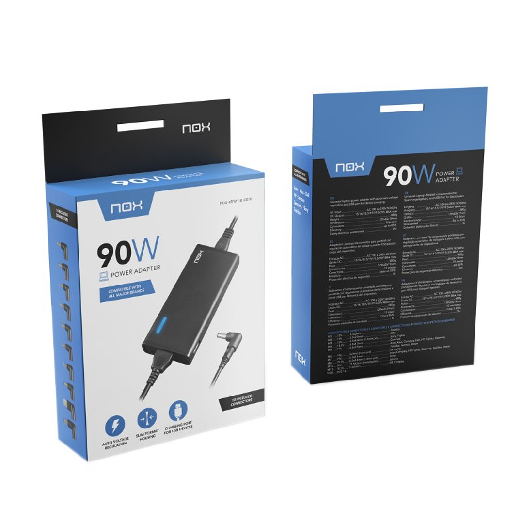 Nox Cargador para portátil 90W USB 4