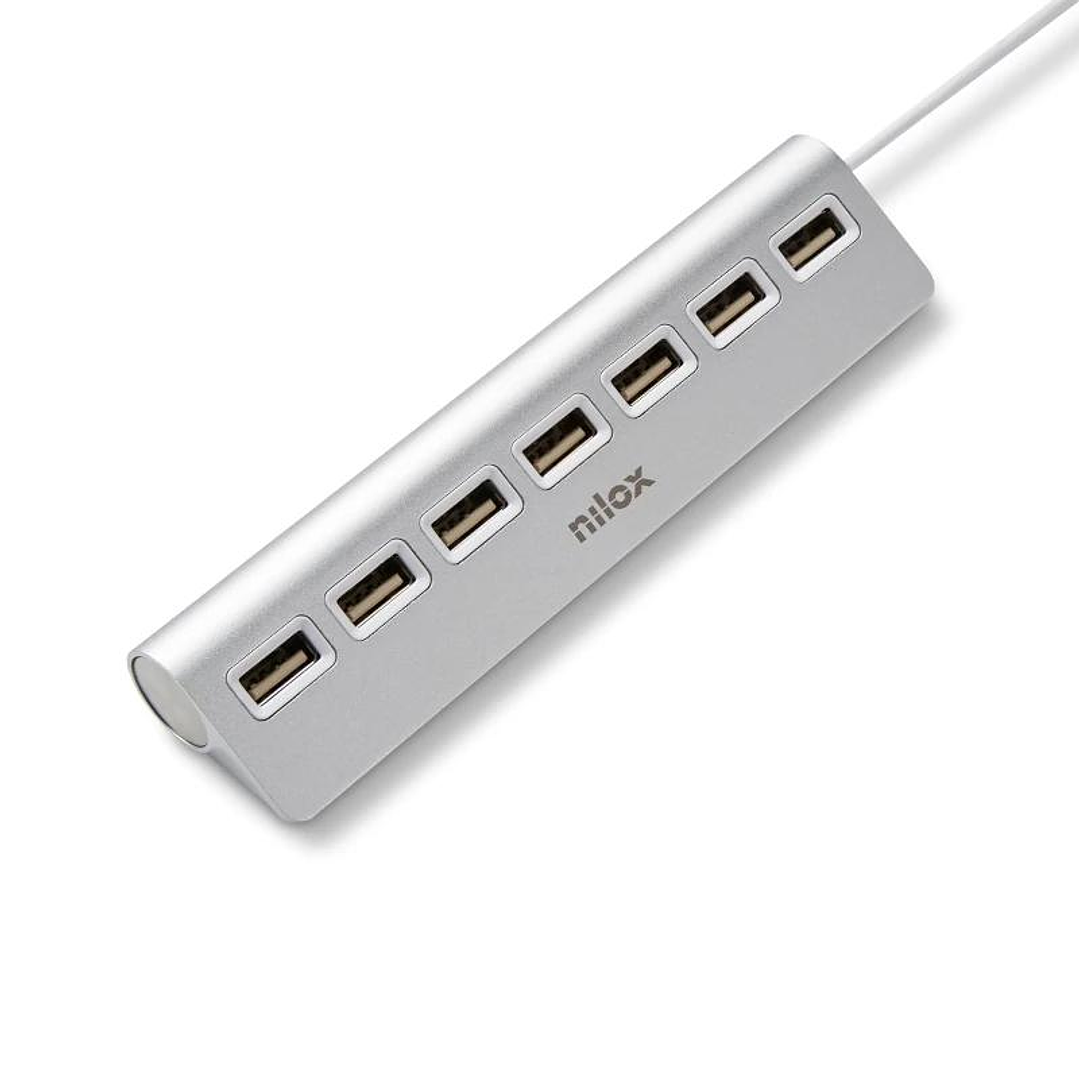 NILOX Hub 7 Puertos Usb 2.0 2