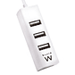 EWENT EW1122 MINI-HUB USB 4 PUERTOS BLANCO - Miniatura 2