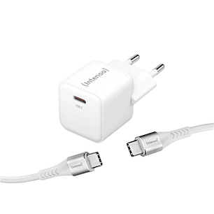 Intenso | KIT Cargador GaN W30C + Cable USB-C