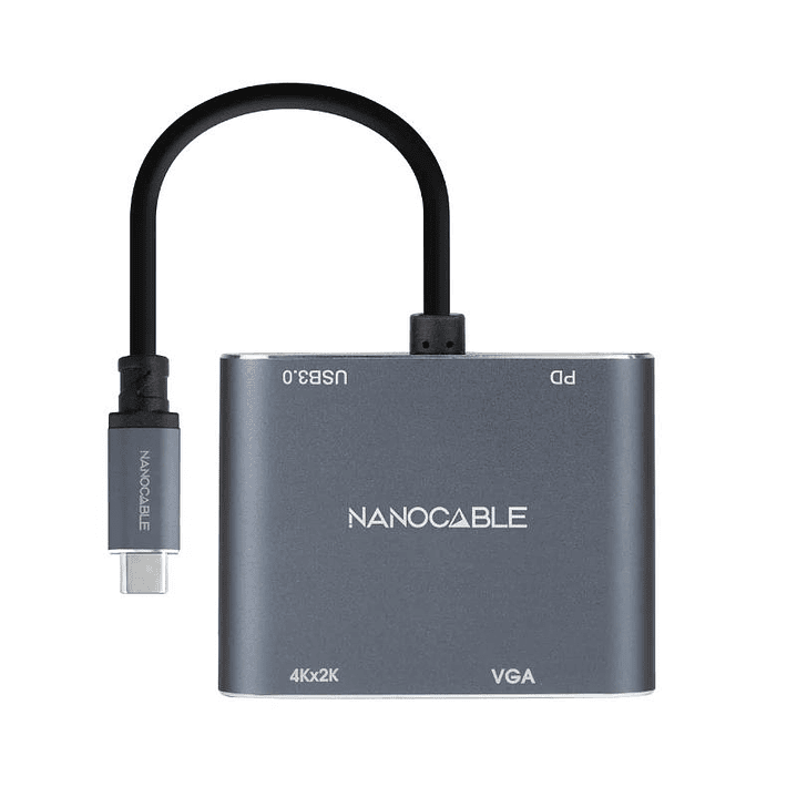 Nanocable Converosr USB-C a HDMI/VGA/USB3.0/PD 1