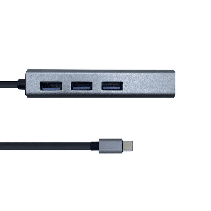 Aisens Conversor USB 3.1 Ethernet + 3 USB3.0 gris 3