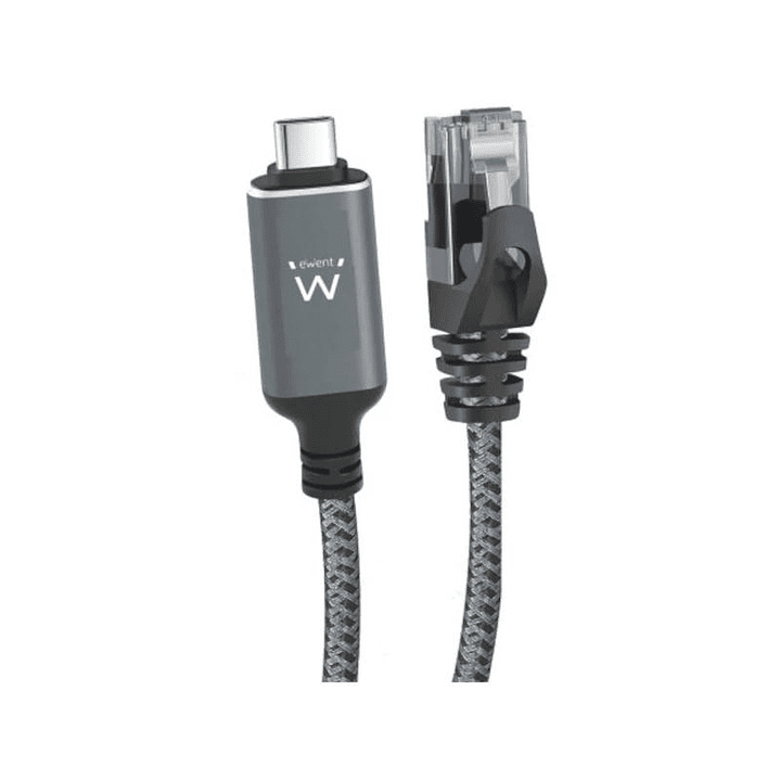 EWENT Cable USB-C 3.1 A RJ45 CAT6 FTP, 1Gbps, 1,5m 1