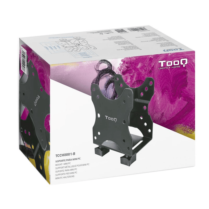 Tooq Soporte Metálico para mini PC negro 4