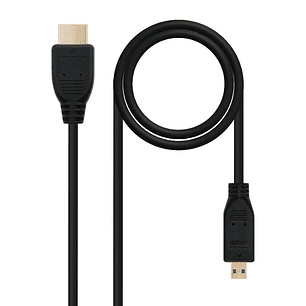 Nanocable Cable Micro HDMI V1.4  A/M 1,8 M