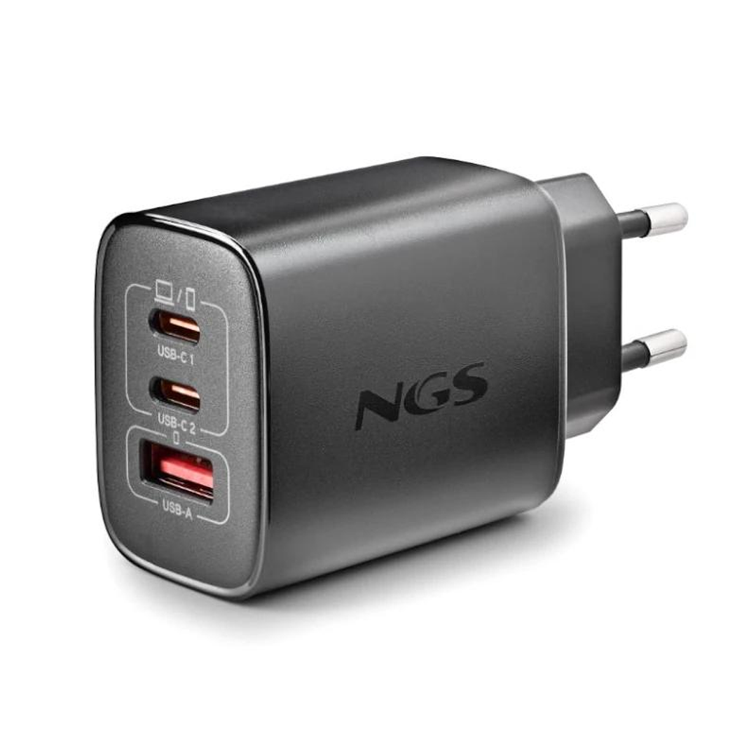 NGS CARGADOR GAN ULTRARAPIDO 65W USB-C+ USB-A 2
