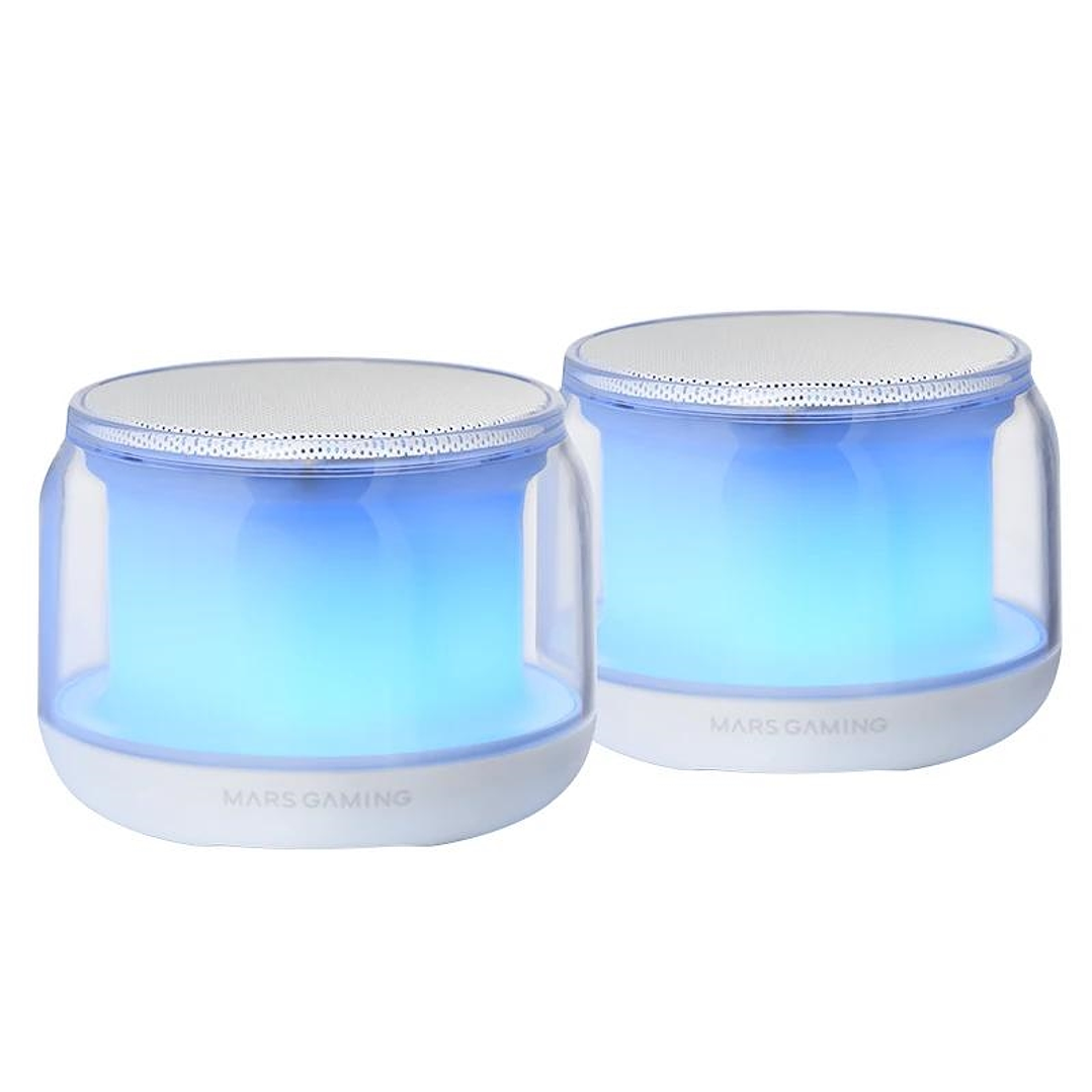 Mars Gaming Altavoces BT MS-AURAW 2.0 15W RGB 1