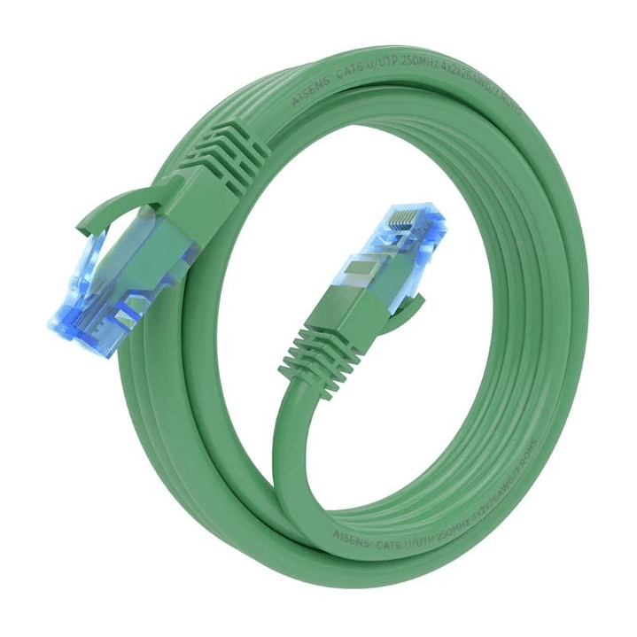 Aisens Cable RJ45 CAT.6 UTP AWG26 CCA Verde 3.0m 2