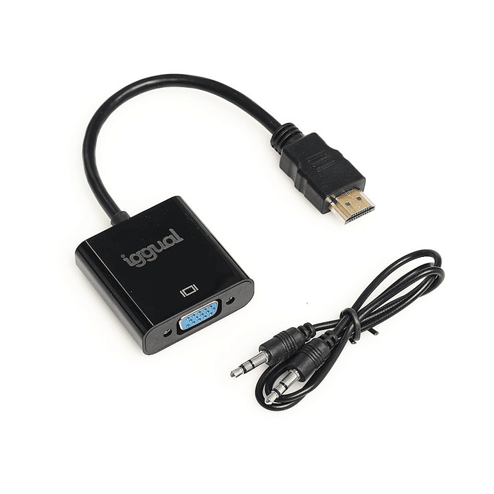 iggual Adaptador HDMI a VGA + audio (3.5 mm) 1