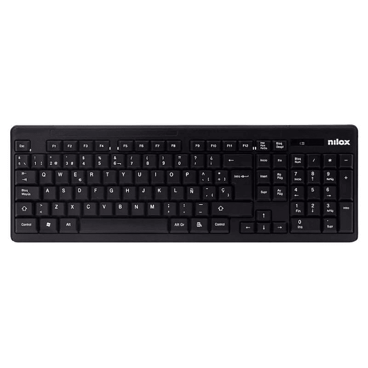 Nilox Teclado+raton NXKMWE0001 inalambrico Negro 3