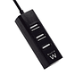 Ewent EW1123 MINI-HUB USB 4 Puertos Negro - Thumbnail 2