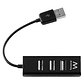 Ewent EW1123 MINI-HUB USB 4 Puertos Negro - Thumbnail 3
